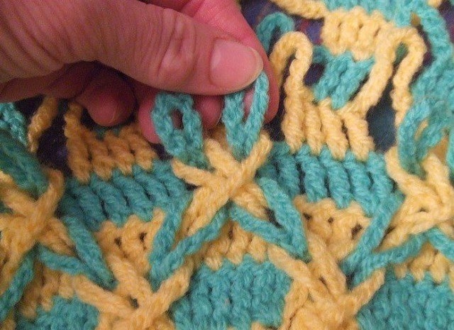 Узор крючком  Польская звезда