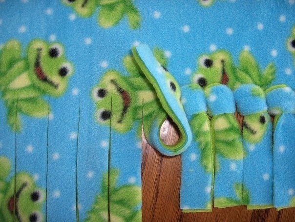 Двойное одеяло без шитья Двойное одеяло без шитья