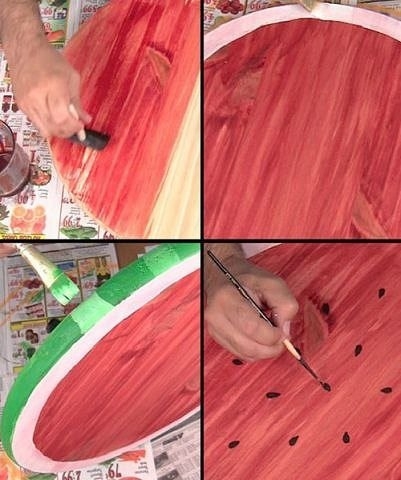 Яркие подносы своими руками