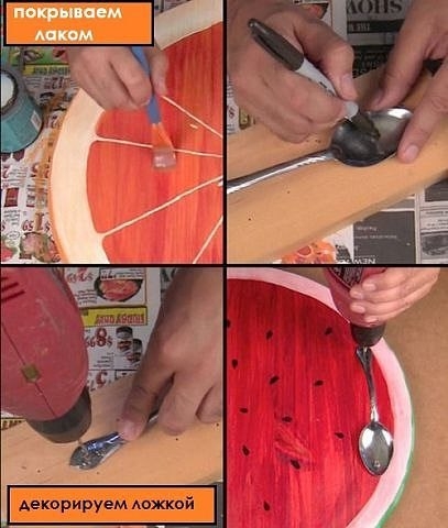 Яркие подносы своими руками