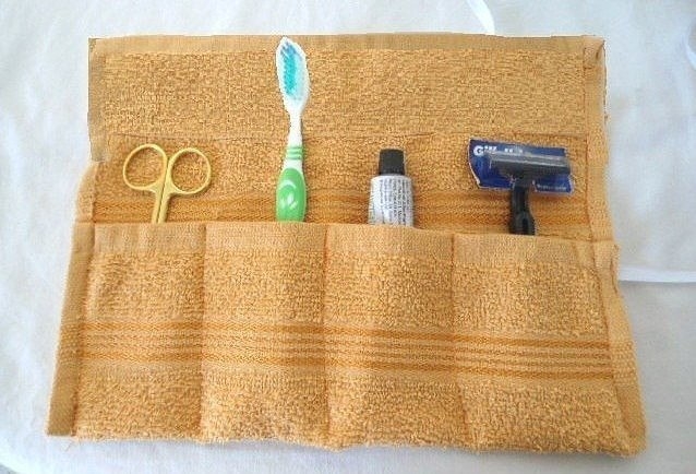 Органайзер в дорогу своими руками из махрового полотенца! Органайзер в дорогу своими руками из махрового полотенца!