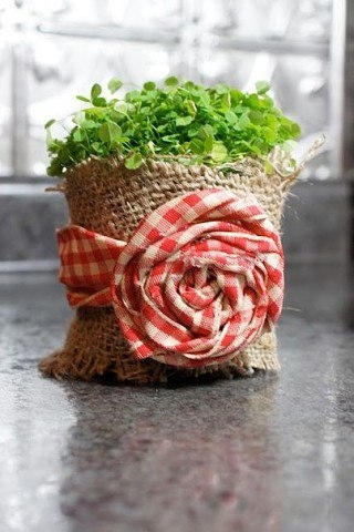 Мешковина как элемент декора Мешковина как элемент декора