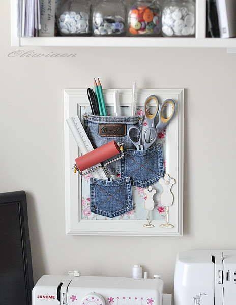 Еще джинсовые идейки.  Органайзеры!