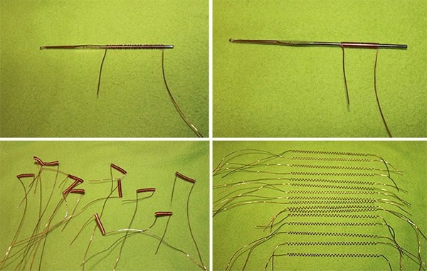 Красивые поделки из ниток и проволоки