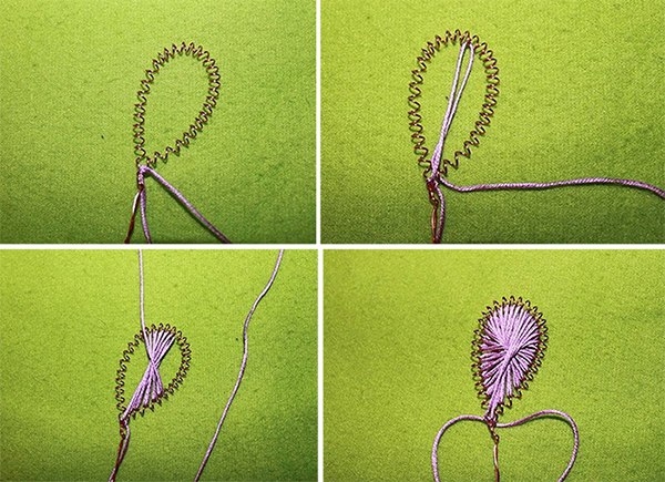 Красивые поделки из ниток и проволоки