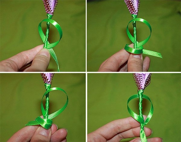 Красивые поделки из ниток и проволоки