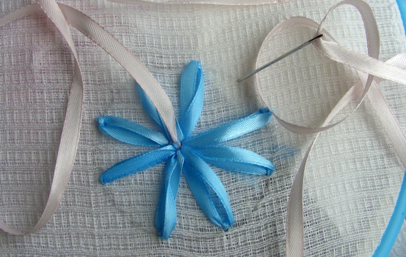 Вышивка атласными лентами