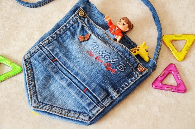 Переделки из джинсовых кармашков