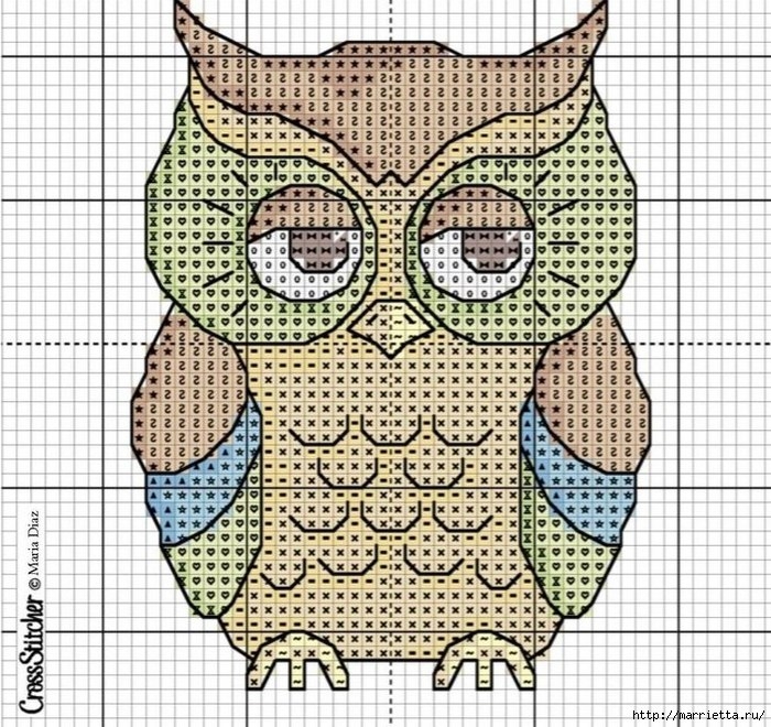 Совы разные и красивые - вышивка и шитье, идеи