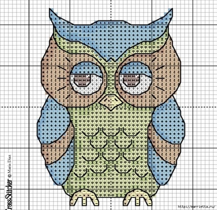 Совы разные и красивые - вышивка и шитье, идеи