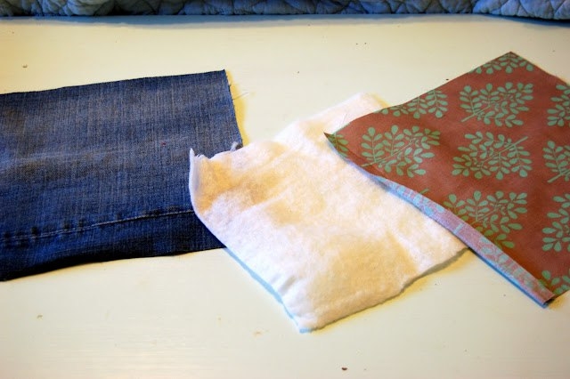 Джинсово-лоскутное одеяло для пикника