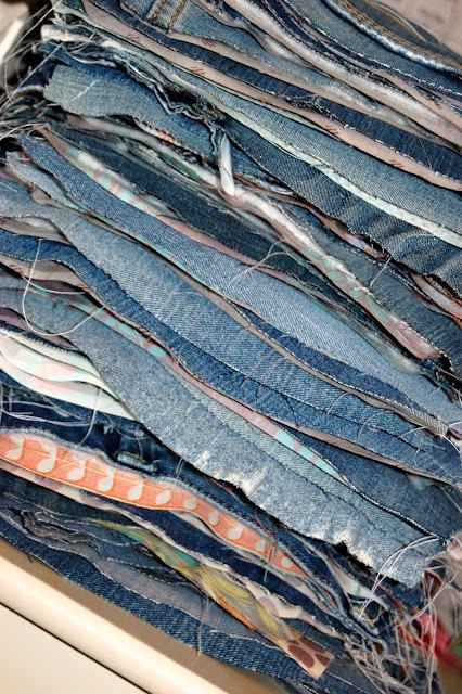 Джинсово-лоскутное одеяло для пикника