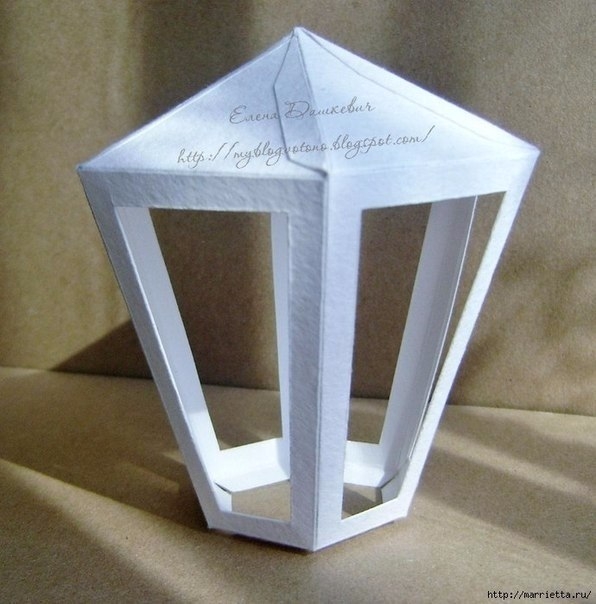 Мастерим фонарик из картона