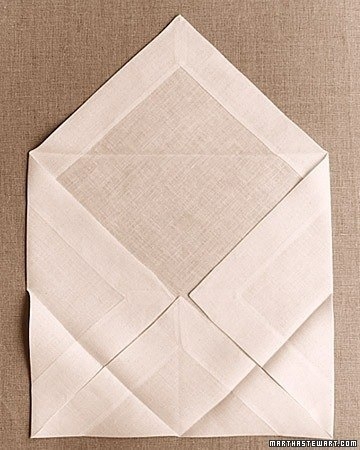 Сложение салфетки в виде лотоса