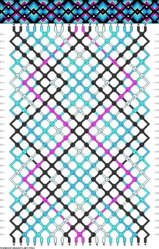 Браслеты дружбы. Схемы.