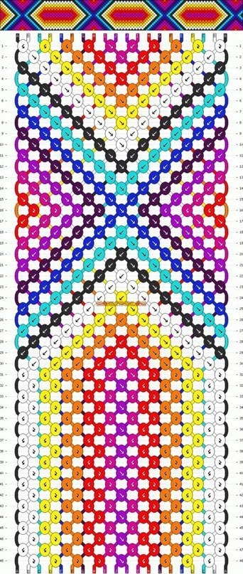 Браслеты дружбы. Схемы.