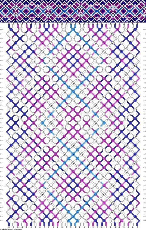 Браслеты дружбы. Схемы.