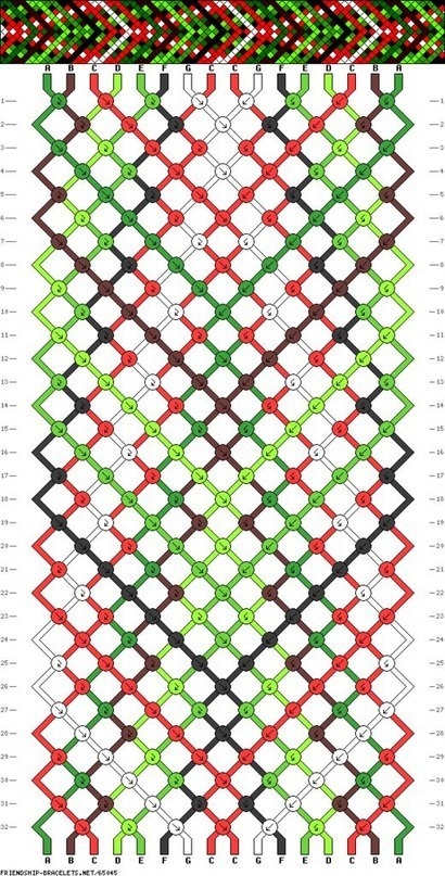 Браслеты дружбы. Схемы.