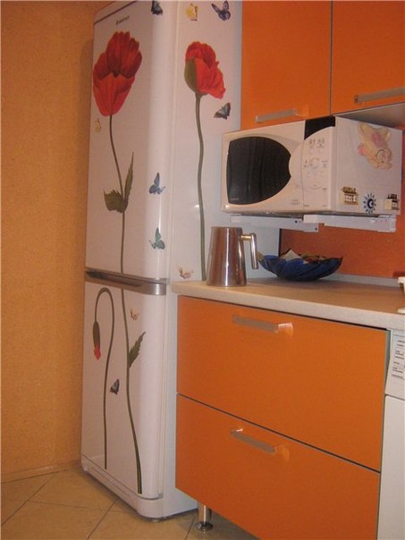 Декор бытовой техники самоклеющейся пленкой