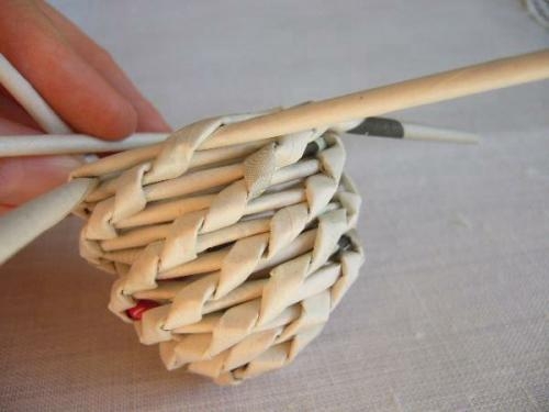 Пасхальное яйцо из газет