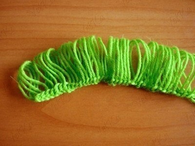 Веселый шарфик, вязание крючком на линейке.