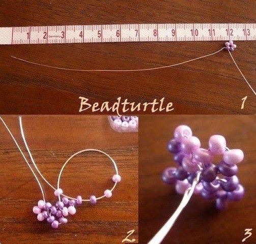 Букет сирени из бисера Букет сирени из бисера