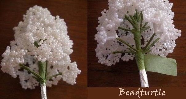 Букет сирени из бисера Букет сирени из бисера