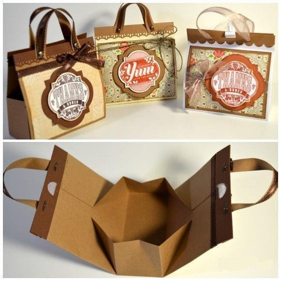 Мини-сумочка — идея для подарочной упаковки своими руками!