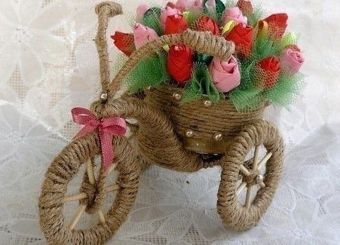 Цветочный велосипед