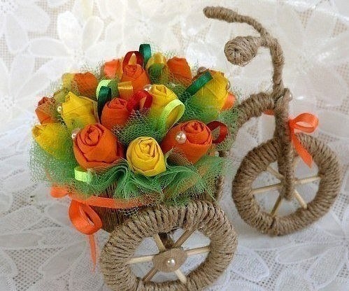 Цветочный велосипед