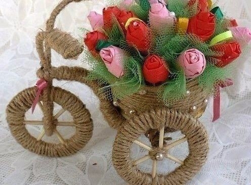 Цветочный велосипед