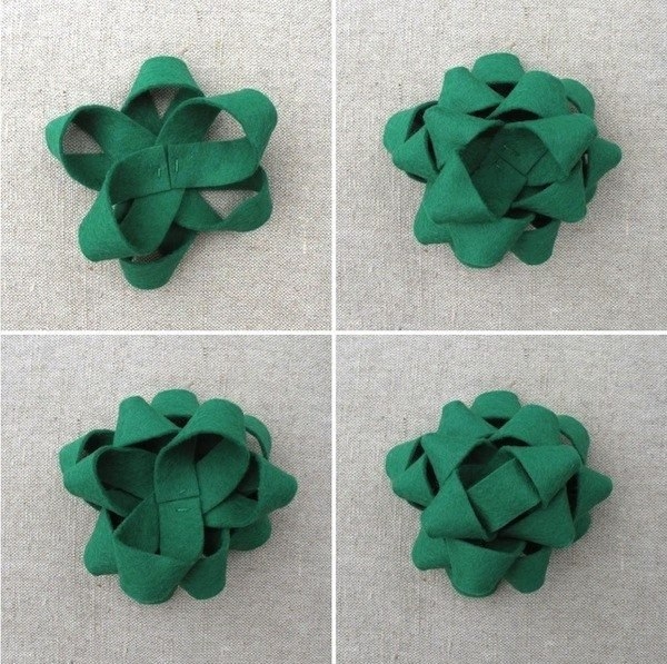 Простой бантик для украшения подарка