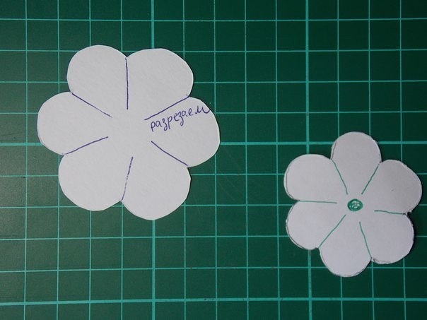 Мастер класс: цветы из бумаги для акварели