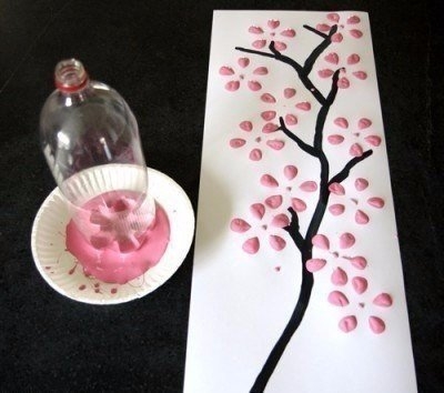 Картина бутылкой