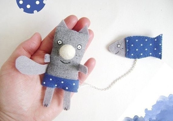 Забавные броши из фетра