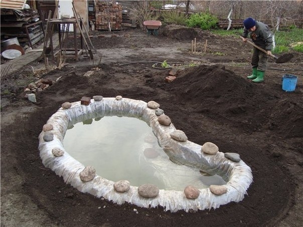 Декоративный пруд своими руками
