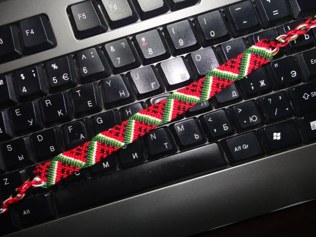 Арбузный браслетик