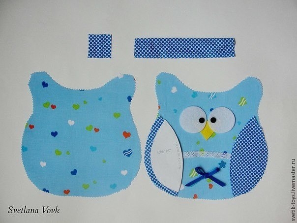 Шьем совушку из хлопка