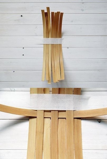 Плетем корзинку из шпона