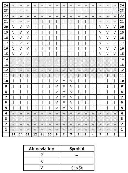 Узор для пледа.