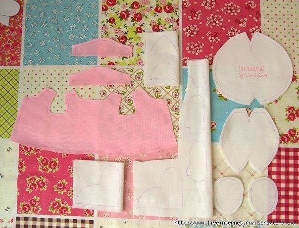 Шьем кошечку. Мастер класс+выкройка.