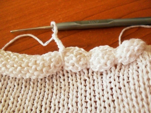 Оформление горловины.