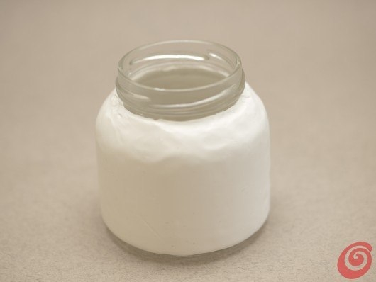 Сказочный домик - подсвечник из баночки