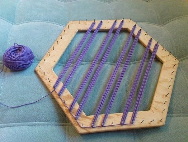 Идея создания салфетки из ниток