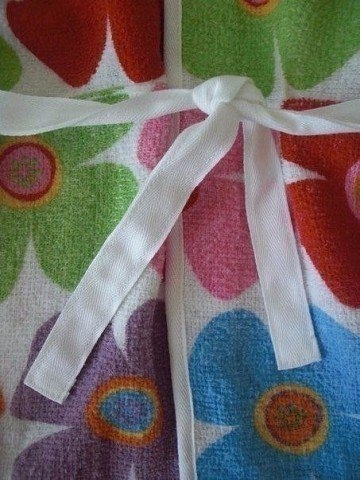 Банный халатик из полотенец для ребенка. Мастер-класс