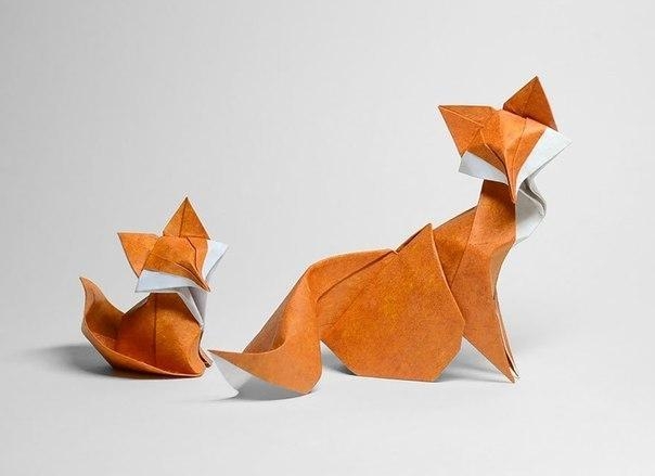 Сложное оригами из влажной бумаги. Автор вьетнамский художника Хоанг Тянь Квет.