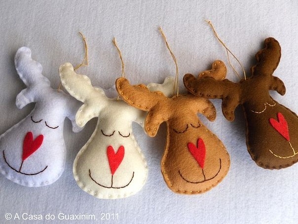 Игрушки из фетра на елку