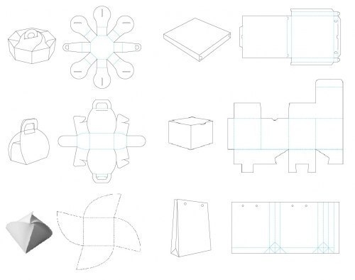 Шаблоны подарочных коробок. Шаблоны подарочных коробок.