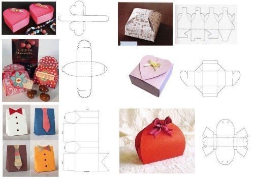 Шаблоны подарочных коробок. Шаблоны подарочных коробок.