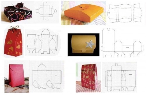 Шаблоны подарочных коробок. Шаблоны подарочных коробок.